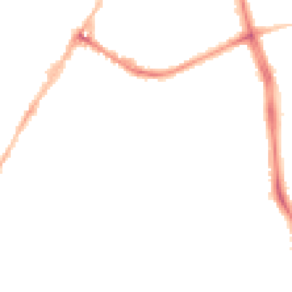 Night-time road noise heatmap for LE5 4FG