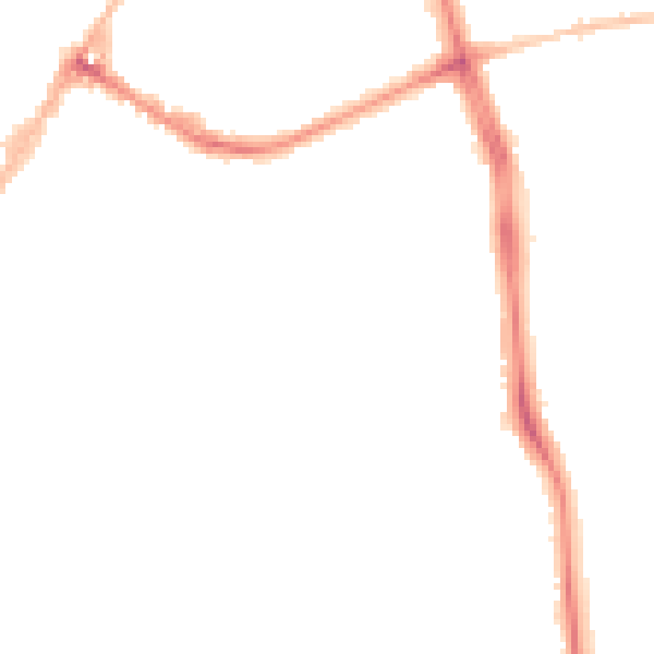 Night-time road noise heatmap for LE5 4HD