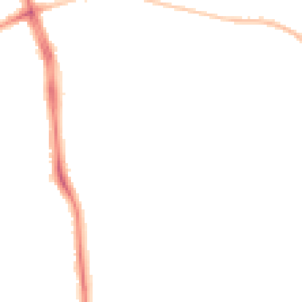 Night-time road noise heatmap for LE5 4LD