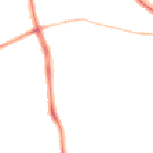 Night-time road noise heatmap for LE5 4TA