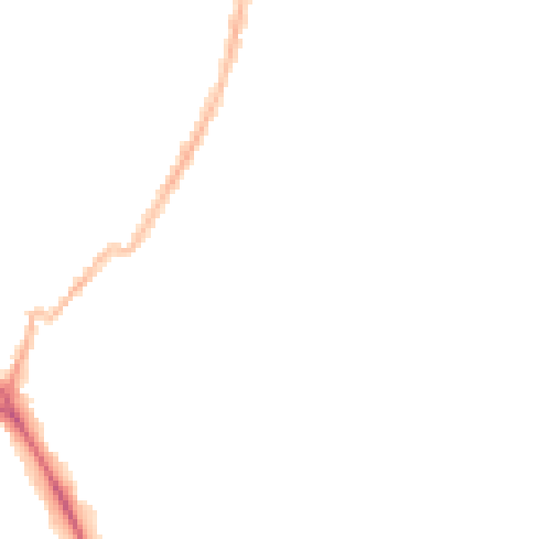 Night-time road noise heatmap for LE5 5HX