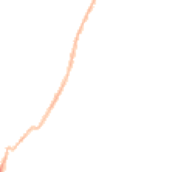 Night-time road noise heatmap for LE5 5LG