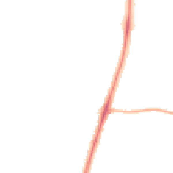 Night-time road noise heatmap for LE5 5NP