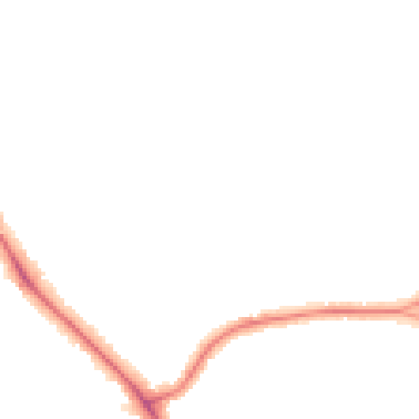 Night-time road noise heatmap for LE5 5TB