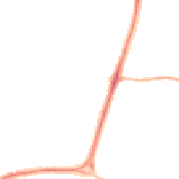 Night-time road noise heatmap for LE5 5WA