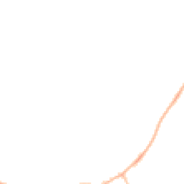 Night-time road noise heatmap for LE5 6DD
