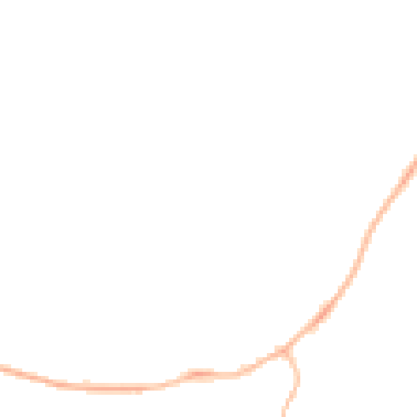 Night-time road noise heatmap for LE5 6DF