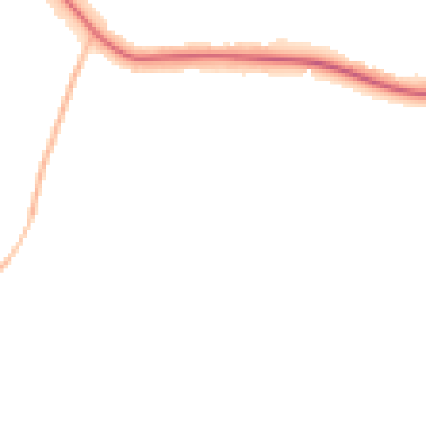Night-time road noise heatmap for LE5 6LF