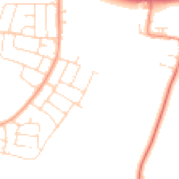 Daytime road noise heatmap for LE5 6LG