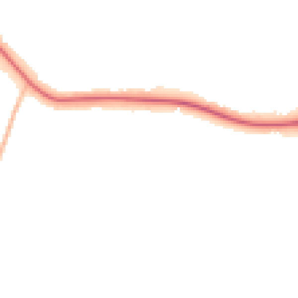 Night-time road noise heatmap for LE5 6PE