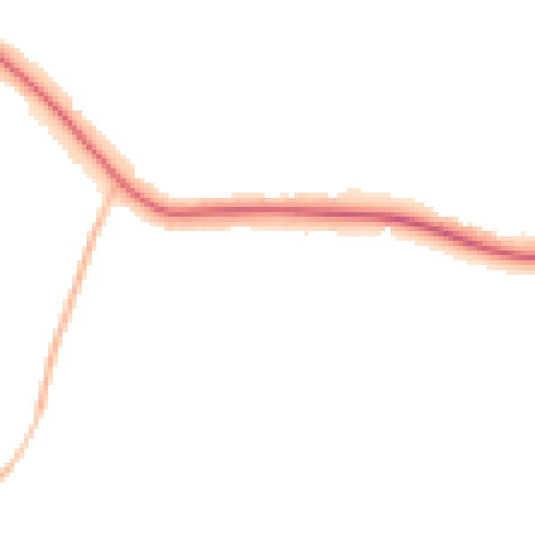Night-time road noise heatmap for LE5 6PH