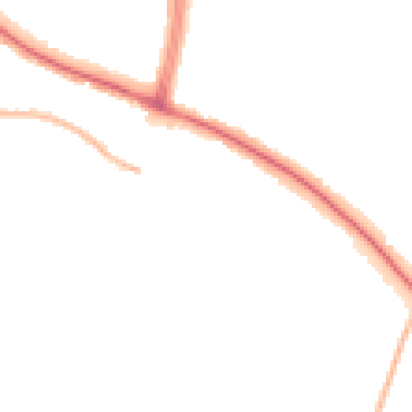 Night-time road noise heatmap for LE5 6SS