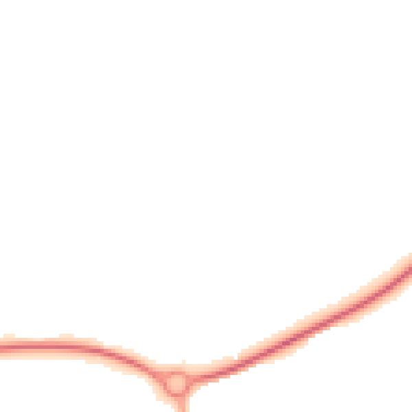 Night-time road noise heatmap for LE7 3QQ