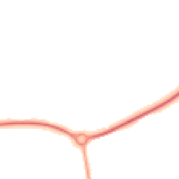 Night-time road noise heatmap for LE7 3QR