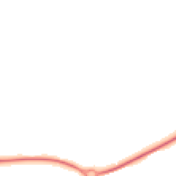 Night-time road noise heatmap for LE7 3XR