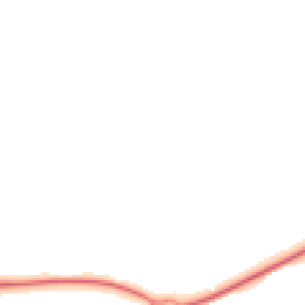 Night-time road noise heatmap for LE7 3XW