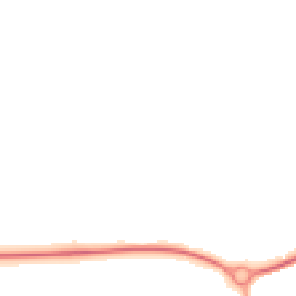 Night-time road noise heatmap for LE7 3ZP