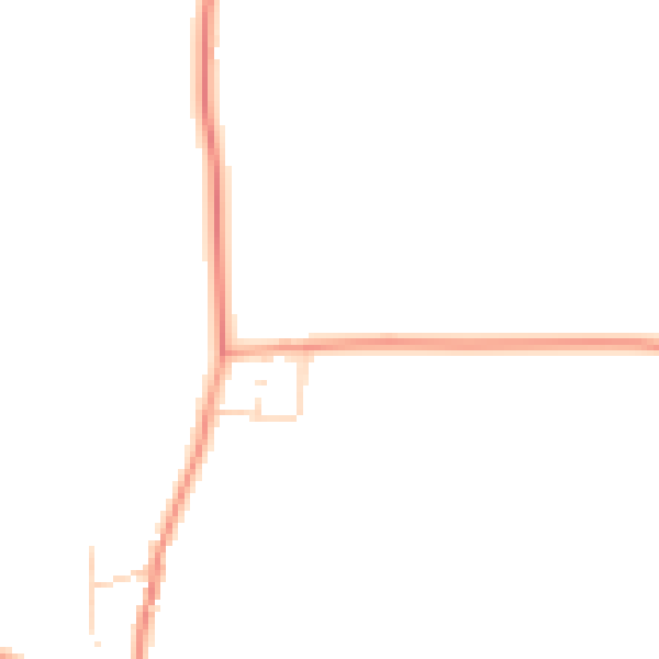 Daytime road noise heatmap for LE7 4AJ