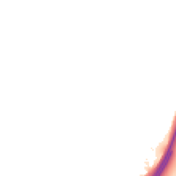 Night-time road noise heatmap for LE7 7AZ