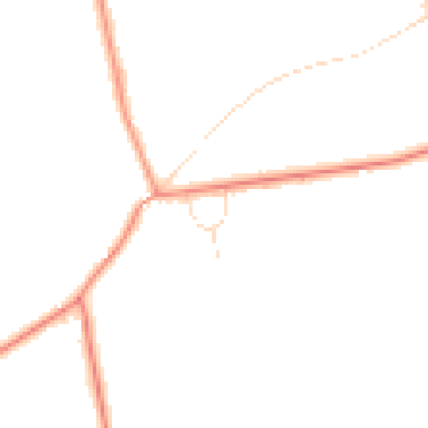 Daytime road noise heatmap for LE7 7LA