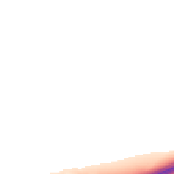 Night-time road noise heatmap for LE7 7LQ
