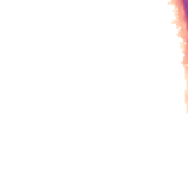 Night-time road noise heatmap for LE7 7XT