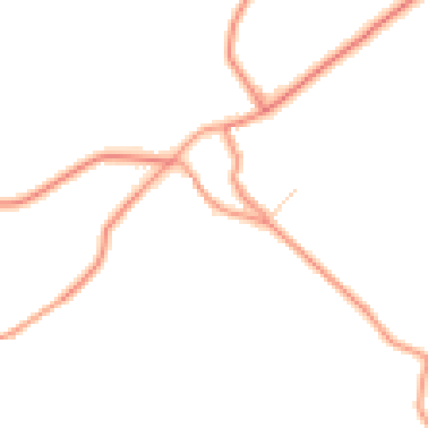 Daytime road noise heatmap for LE7 9LP