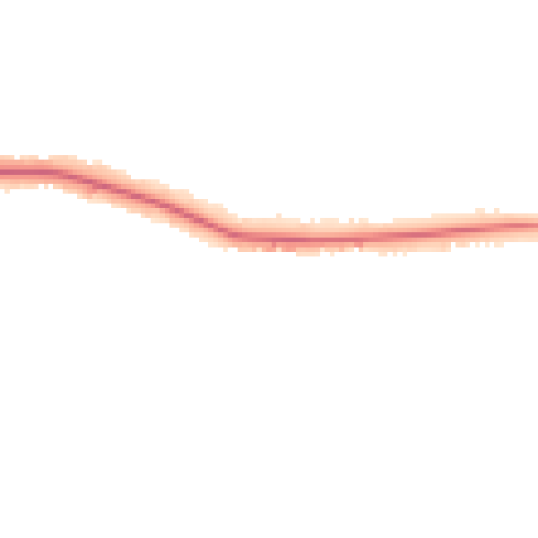 Night-time road noise heatmap for LE7 9QE