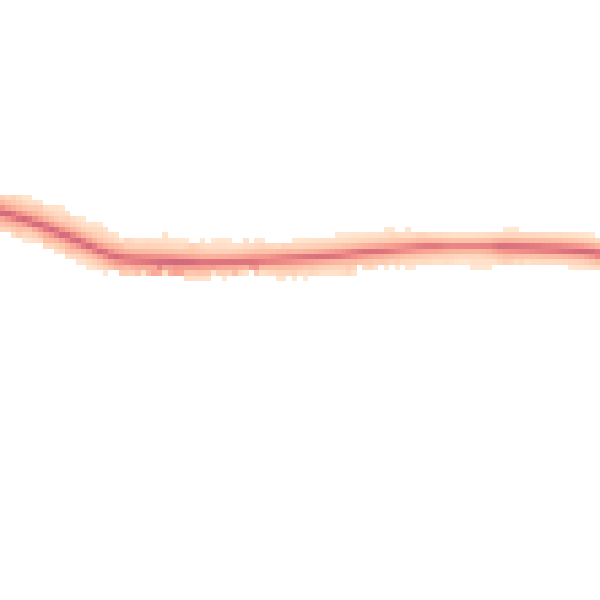 Night-time road noise heatmap for LE7 9RW