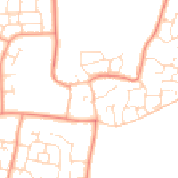 Daytime road noise heatmap for LE7 9ST