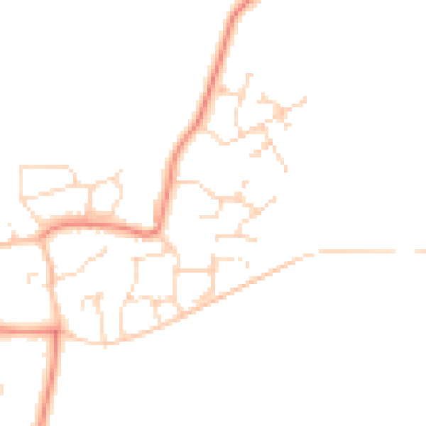Daytime road noise heatmap for LE7 9TR