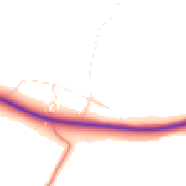 Daytime road noise heatmap for LE7 9XD