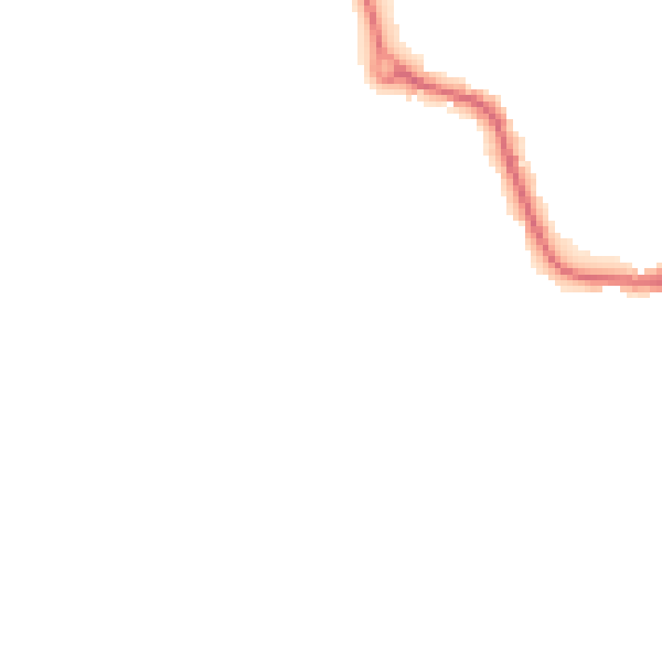 Night-time road noise heatmap for LE8 0EY