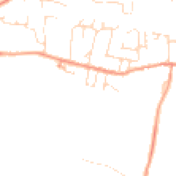 Daytime road noise heatmap for LE8 0HA
