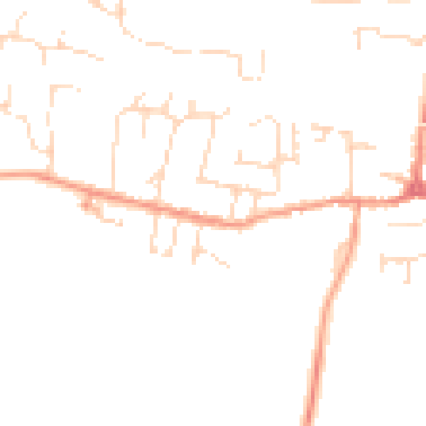 Daytime road noise heatmap for LE8 0HF