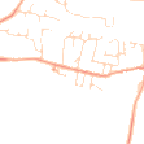 Daytime road noise heatmap for LE8 0HG