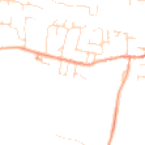 Daytime road noise heatmap for LE8 0HP