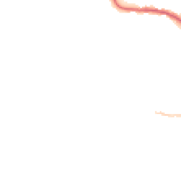Night-time road noise heatmap for LE8 0HU