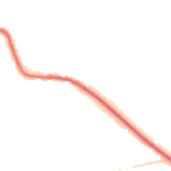 Night-time road noise heatmap for LE8 0JH