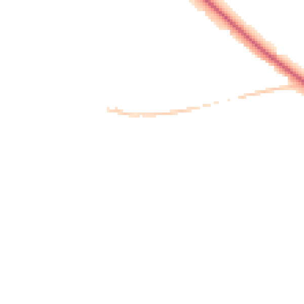 Night-time road noise heatmap for LE8 0JU