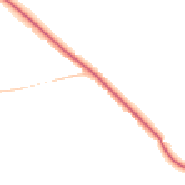 Night-time road noise heatmap for LE8 0JX