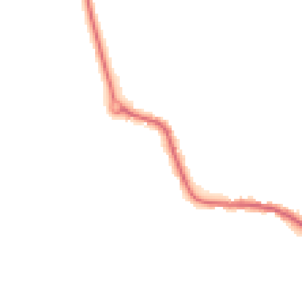 Night-time road noise heatmap for LE8 0LW
