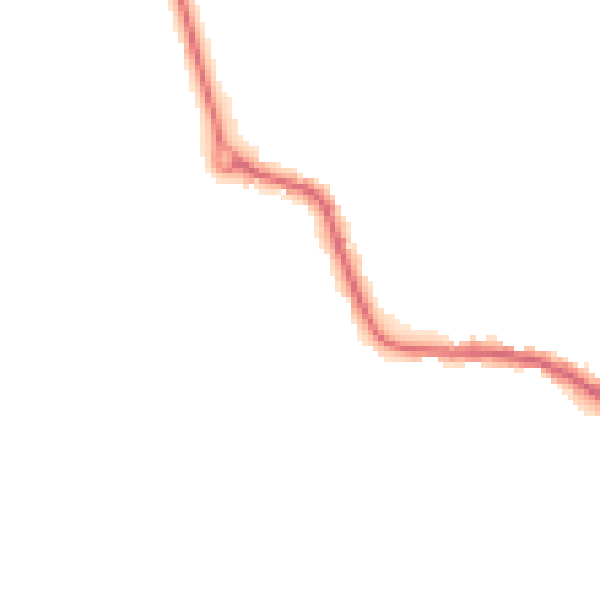 Night-time road noise heatmap for LE8 0ND