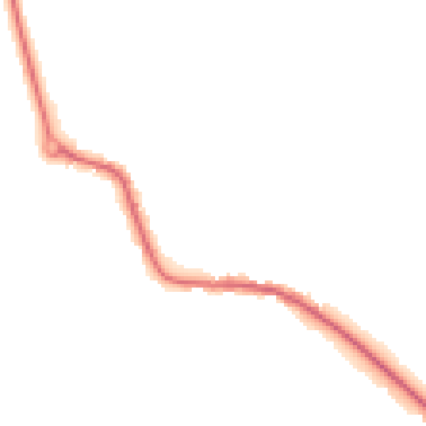 Night-time road noise heatmap for LE8 0NR