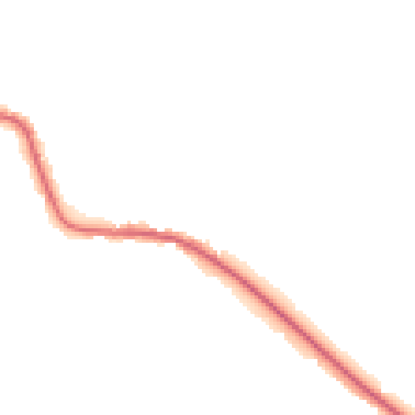 Night-time road noise heatmap for LE8 0NT