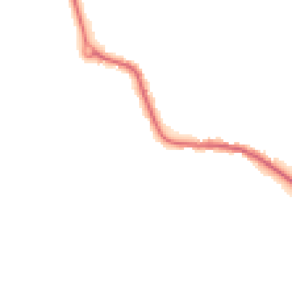 Night-time road noise heatmap for LE8 0NU