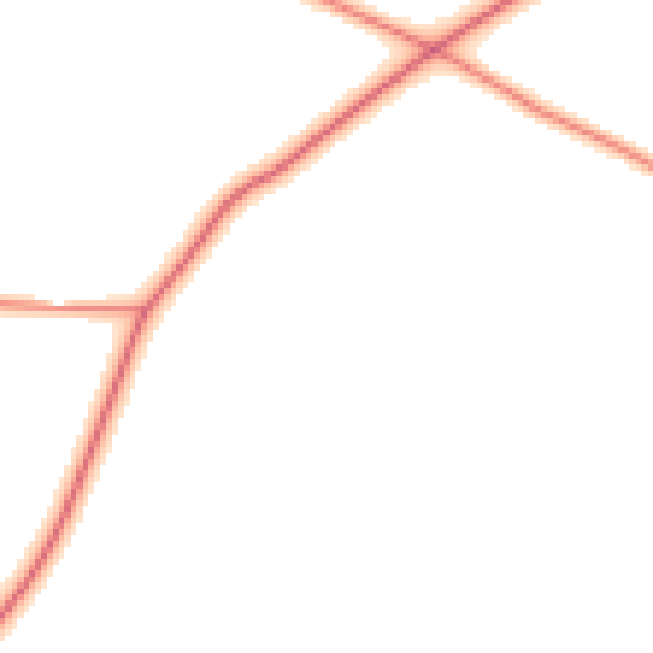 Daytime road noise heatmap for LE8 0PQ