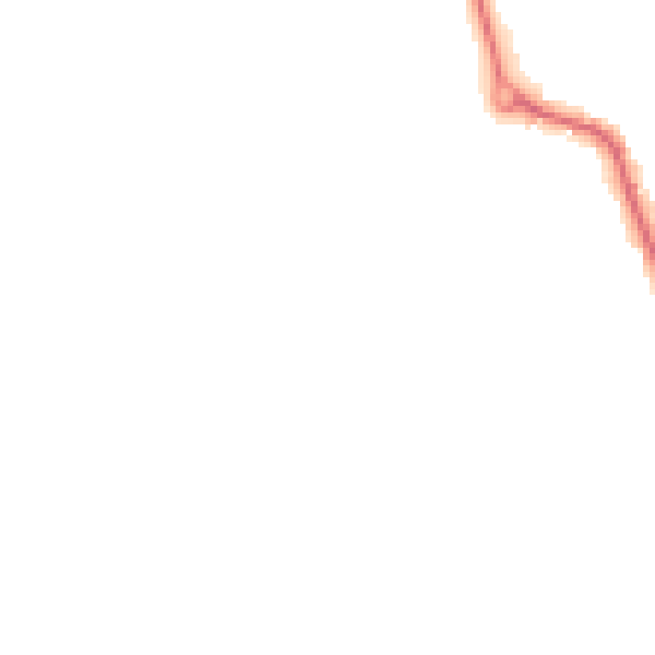Night-time road noise heatmap for LE8 0RS