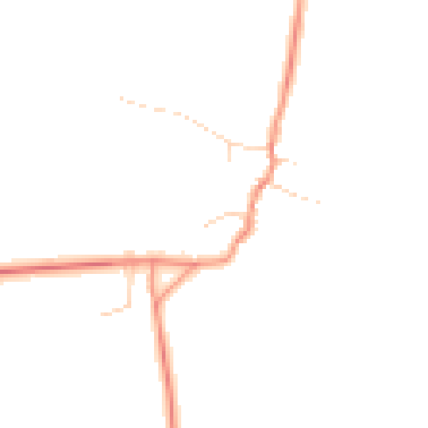Daytime road noise heatmap for LE8 0RT