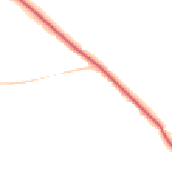 Night-time road noise heatmap for LE8 0RU